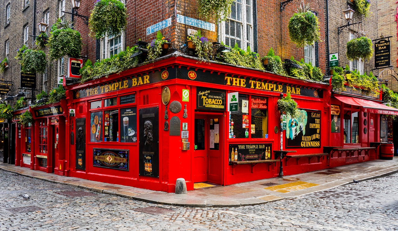 Dublin Ireland, The Temple Bar, unveiling the top 10 things to do in Dublin