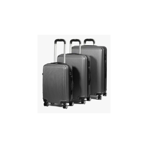 set of luggages, black