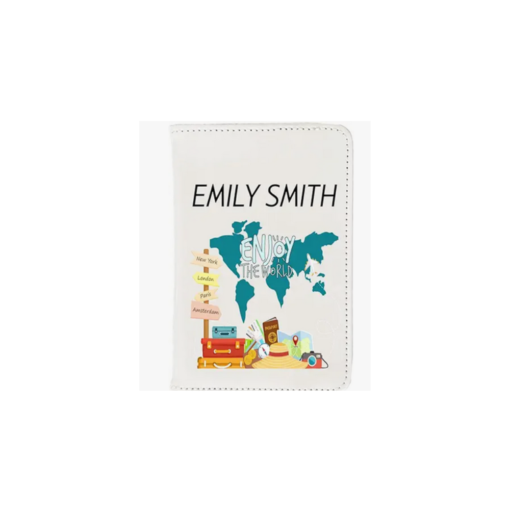 Pickhut Personalised Passport Cover Holder for Men Women Kids