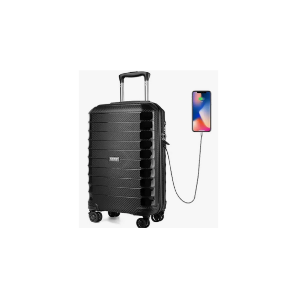 Kono Suitcase Luggage with built in USB