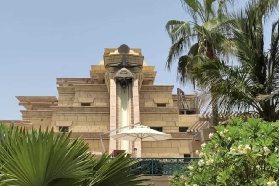 A sunny day at Aquaventure Waterpark Dubai, sliding down water rides at Atlantis The Palm.