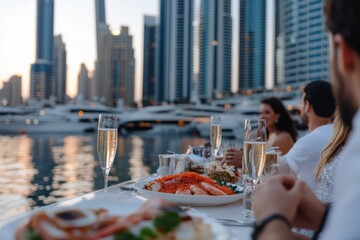 Spacious family dining area with child-friendly seating in Dubai